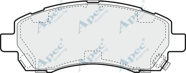 APEC BRAKING Bremžu uzliku kompl., Disku bremzes PAD1097